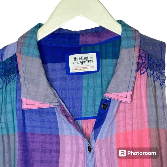 Anthropologie Holding Horses Plaid Ronan Dress XXSP - Picture 3 of 5